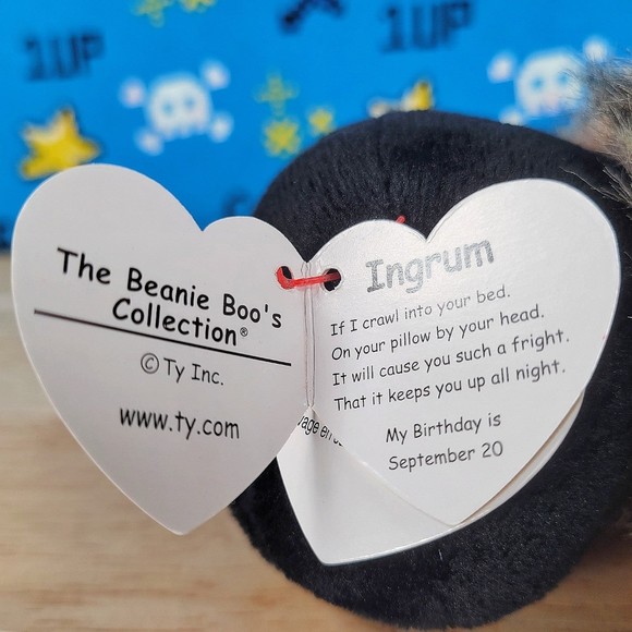 Ty Beanie Boos Ingrum the Spider 6" UltraSoft Stuffed Halloween Toy Plush NWT - Picture 11 of 12